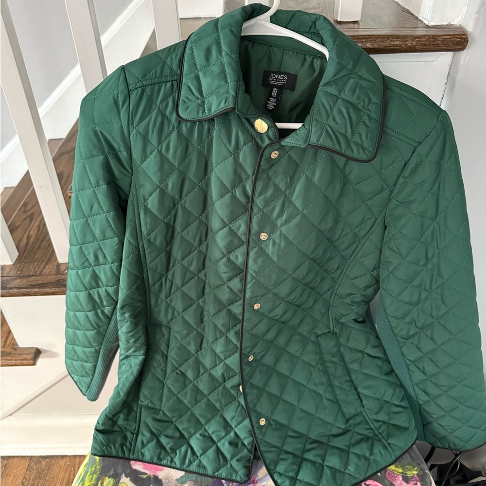 Jones New York Emerald Quilted Puffer Barn Jacket